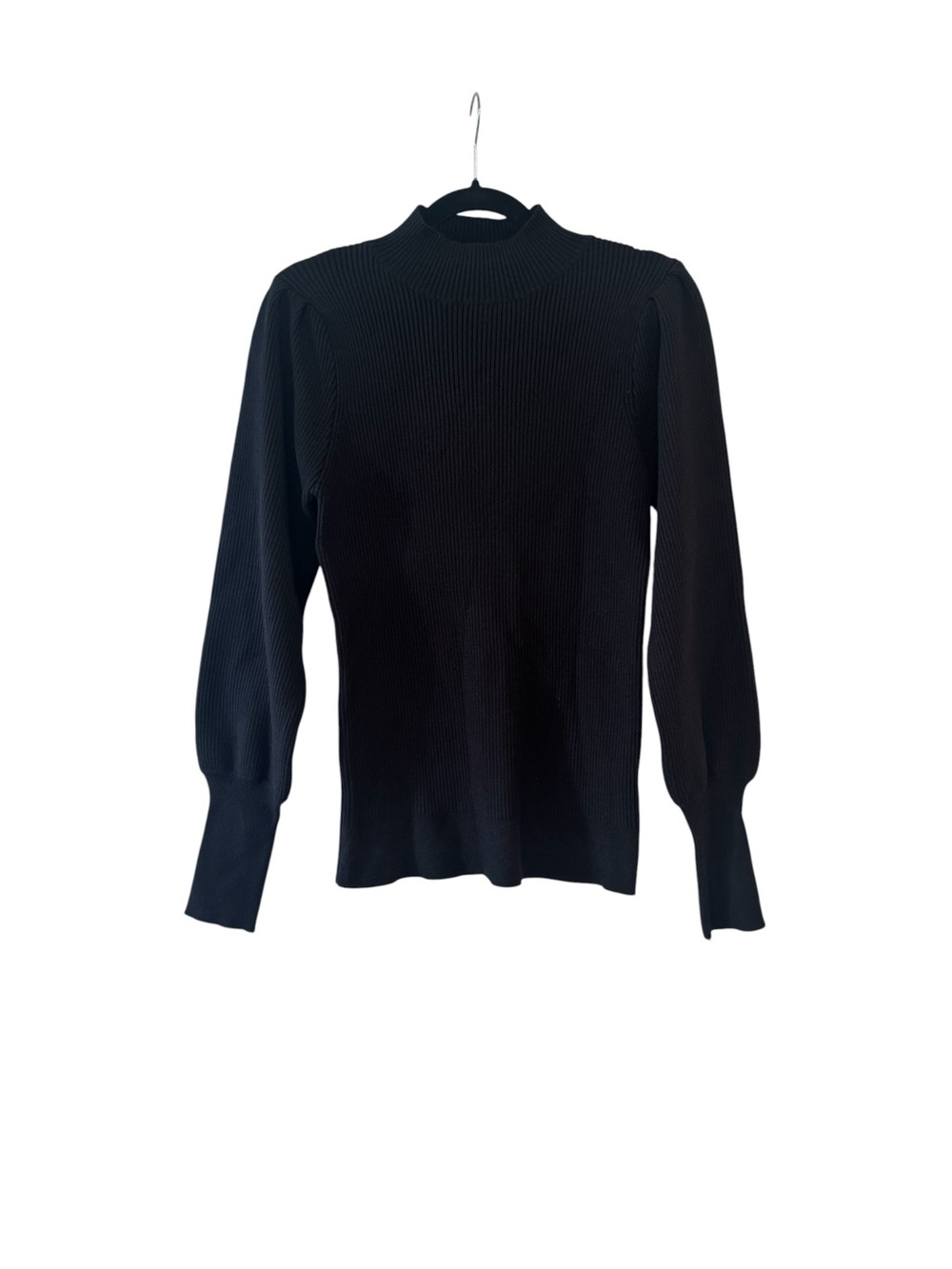 HALARA Black Mock Neck Sweater